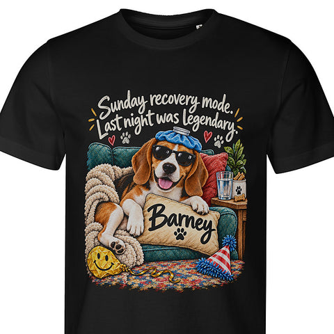 Recovery Mode: dog portrait t-shirt