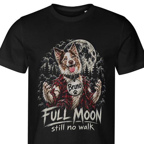 Full Moon: dog portrait t-shirt