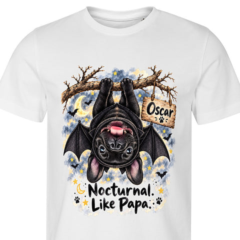 Nocturnal: dog portrait t-shirt