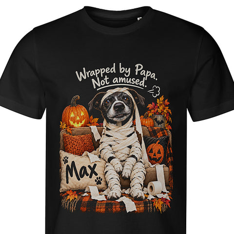 Mummy, Not Amused: dog portrait t-shirt