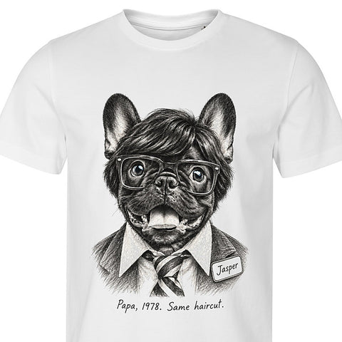 The Clerk: dog portrait t-shirt