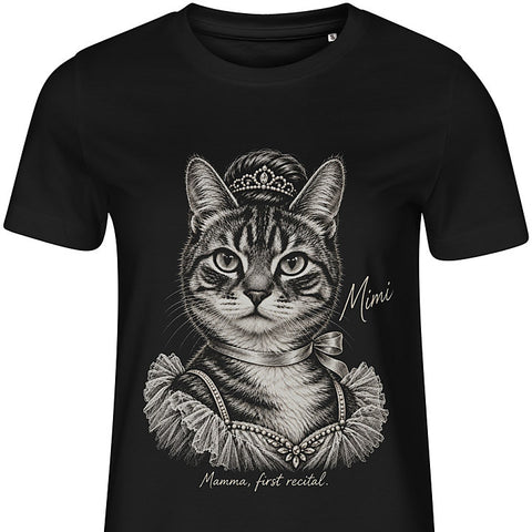 The Ballerina: cat portrait t-shirt