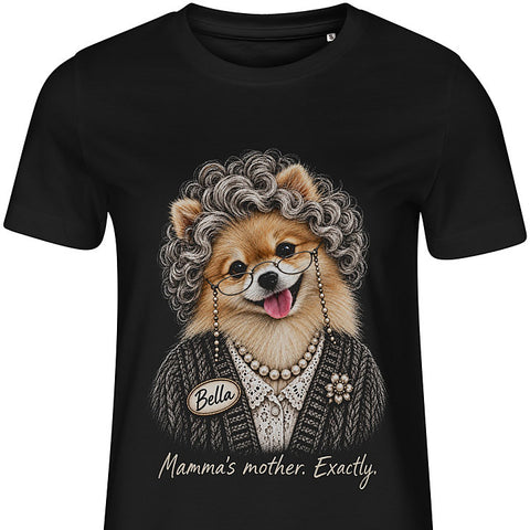 Grandma: dog portrait t-shirt