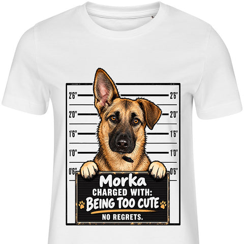 Too Cute: dog portrait t-shirt