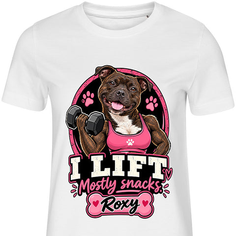 I Lift: dog portrait t-shirt