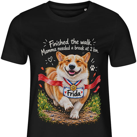 The Marathon: dog portrait t-shirt