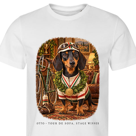 Tour de Sofa: dog portrait t-shirt