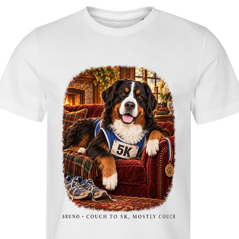 Couch to 5K: dog portrait t-shirt