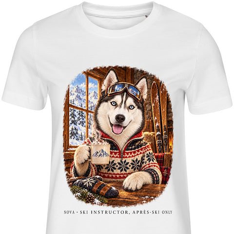 Après-Ski: dog portrait t-shirt