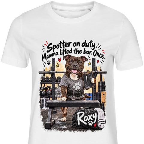 The Spotter: dog portrait t-shirt