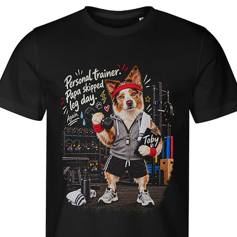Personal Trainer: dog portrait t-shirt