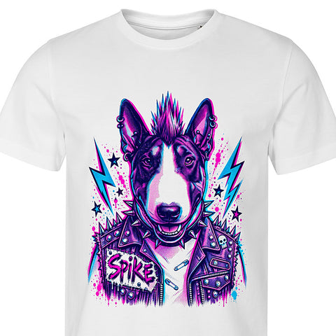 Punk Rocker: dog portrait t-shirt